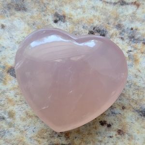 New! Rose Quartz Heart